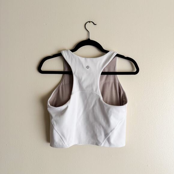 Lululemon White Wunder Train Racerback Tank Top 10 Workout Athleisure - Picture 7 of 9